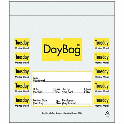 DAYMARK 112379 Portion Bag 7 in L 19 fl oz PK2000