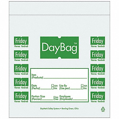DAYMARK 112382 Portion Bag 7 in W 19 fl oz PK2000