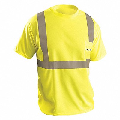 OCCUNOMIX LUXSSETP2BYLCEVA02 SS Yellow T-Shirt Black Ceva Logo L
