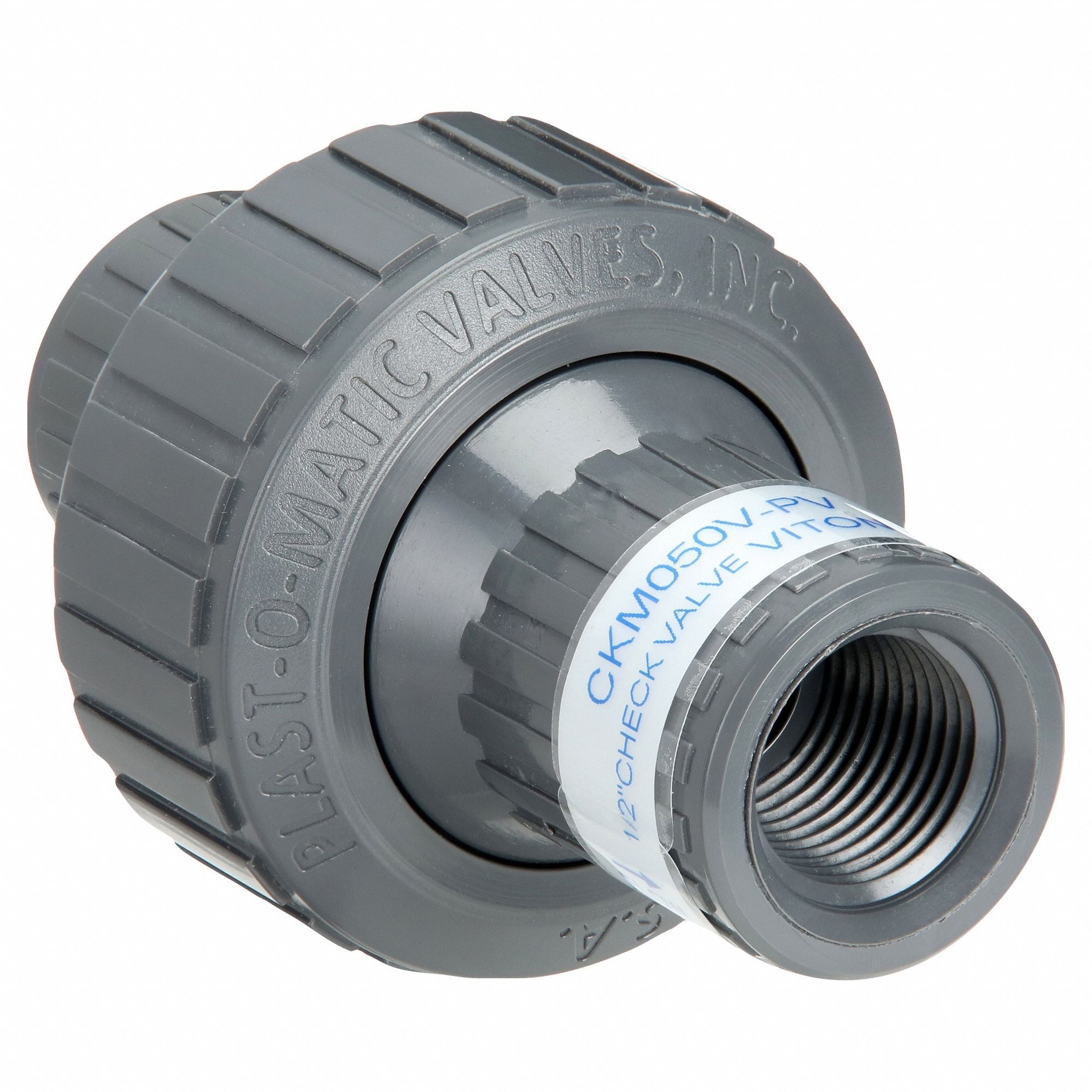 PLAST-O-MATIC CKM050VPV Check Valve 3.8125 in Overall L