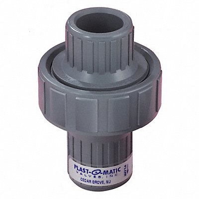 PLAST-O-MATIC CKM050VPP Check Valve 3.8125 in Overall L
