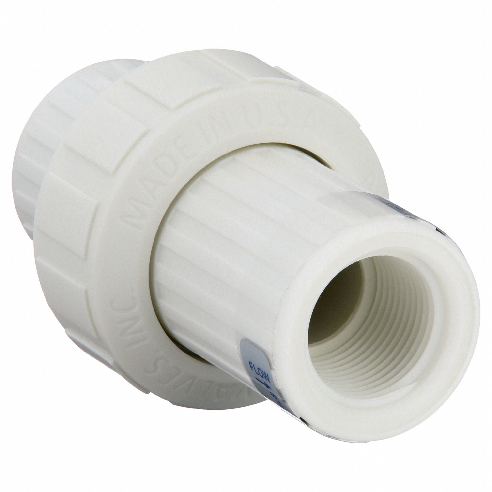 PLAST-O-MATIC CKM100VPP Check Valve 4.7188 in Overall L