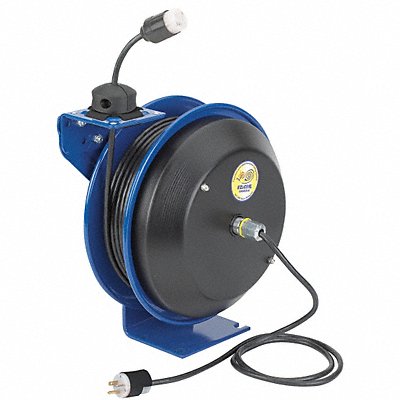 COXREELS EZPC135016A Cord Reel 50 ft 16/3 SJO Blue 120VAC