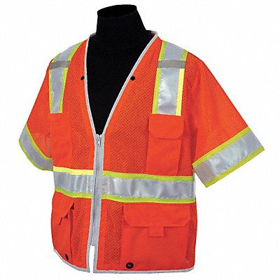 KISHIGO 15515X High Visibility Vest Class 3 5XL Orange