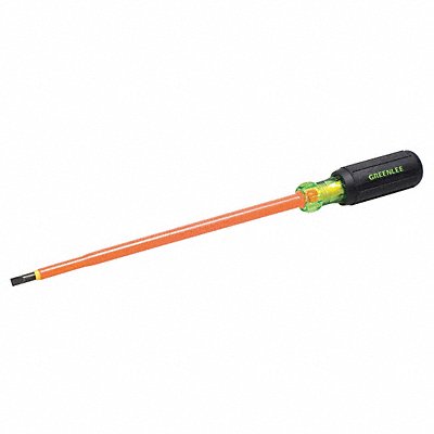 GREENLEE 015323INS Insulated Slotted Screwdriver 3/16 in