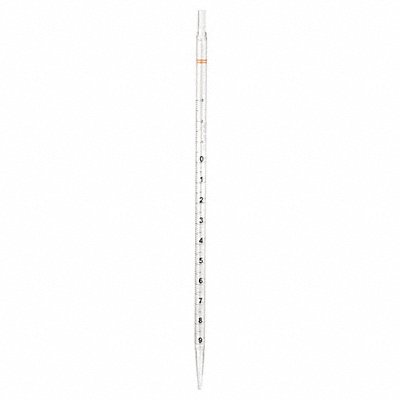 LAB SAFETY SUPPLY 11L802 10mL Pipet Bulk Packed in Bags PK500