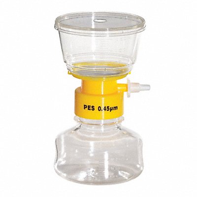 LAB SAFETY SUPPLY 11L826 Filter Unit 50mm Dia 150 mL 0.45 um PK12