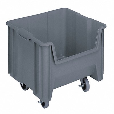 QUANTUM STORAGE SYSTEMS QGH805MOBGY G2981 Mobile Bin Grey Polyethylene 12 1/2 in
