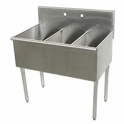 ADVANCE TABCO 4336 Scullery Sink Rectangle 36inx21inx14in