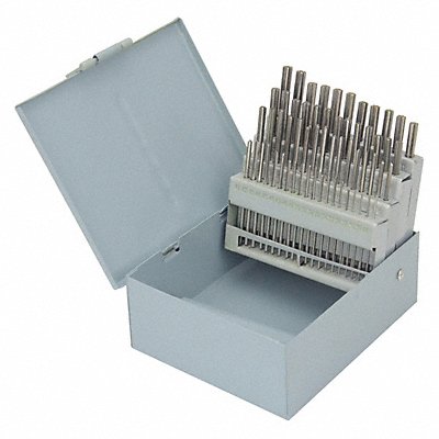 GRAINGER 11V304 Chucking Reamer Sets Wire Size 1-60 60pc
