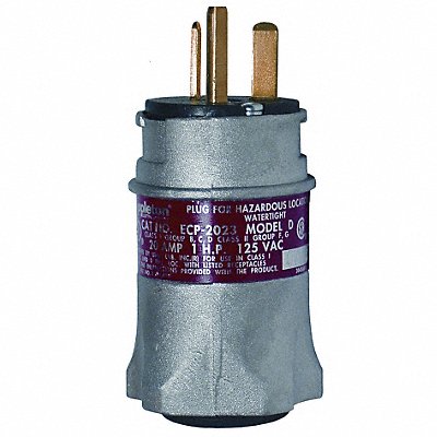 APPLETON ELECTRIC ECP2023 Plug Grey 20 A Stnd 5-15R 5-20R 6-20R