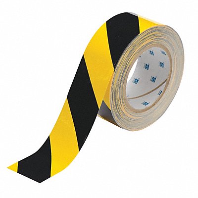 BRADY 104317 G5686 Floor Tape Black/Yellow 2 inx100 ft Roll