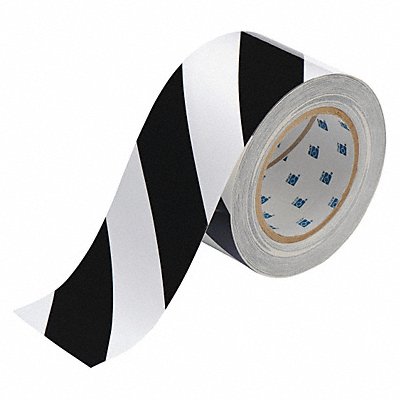 BRADY 104349 G5687 Floor Tape Black/White 3 inx100 ft Roll