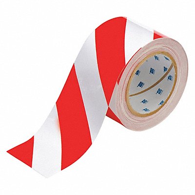 BRADY 104348 G5687 Floor Tape Red/White 3 inx100 ft Roll
