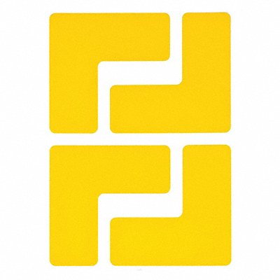 BRADY 104433 G5696 Floor Tape Yellow 2 inx5 in L PK20