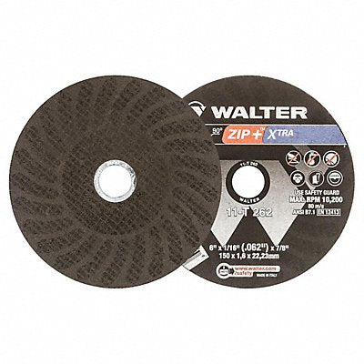 WALTER SURFACE TECHNOLOGIES 11T262 CutOffWheel 7/8 Connect. ZIP+XTRA