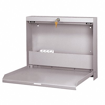 WALLWRITE WW100T47 Wall Mounted Desk 20x16-3/8x3-3/8In Grey