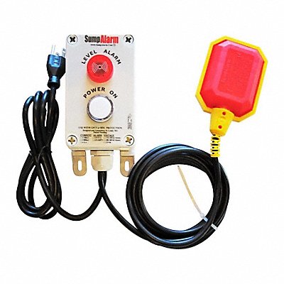 SUMP ALARM SA120V2L30CWiFi HighWaterAlarm Audio Visual 120VAC 6ft