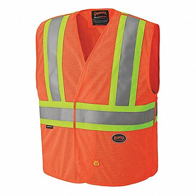 PIONEER V2510850ULXL Safety Vest Hi-Vis Orange FR L/XL