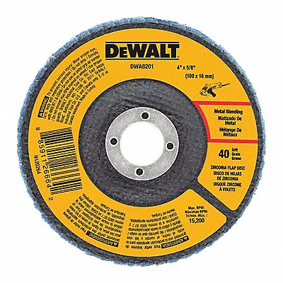 DEWALT DWA8207 Zirconia Flap Disc T29 60Grit 4.5 x7/8