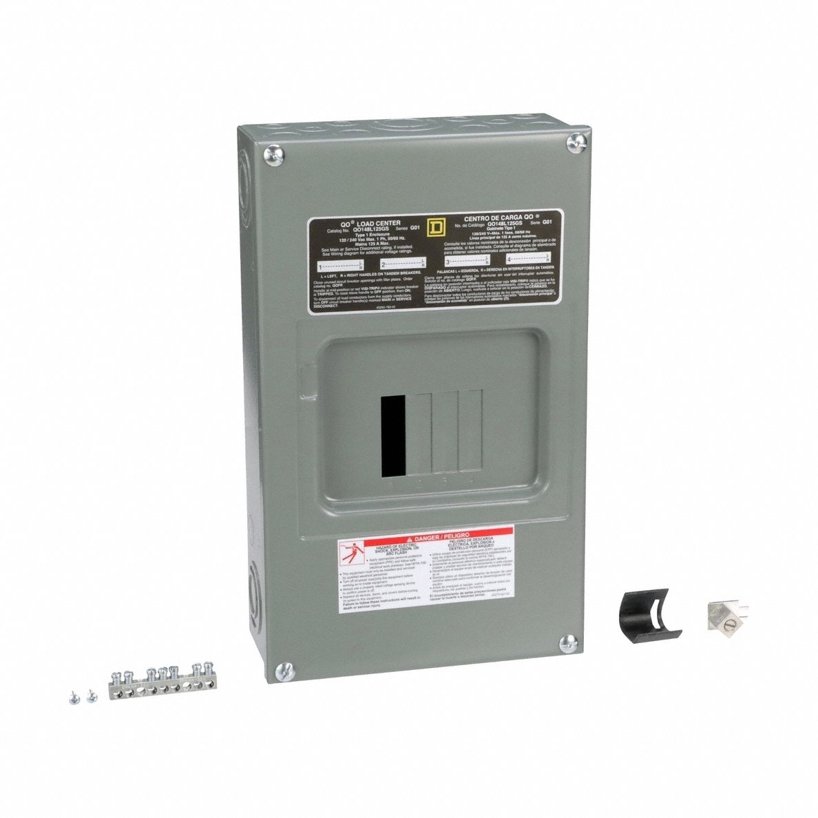 SQUARE D QO148L125GS Load Centre Qo Mlo 240V 125A 1Ph 4Sp