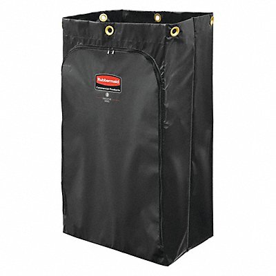 RUBBERMAID COMMERCIAL PRODUCTS 1966720 Janitorial Cart Vinyl Bag 24 gal Cap Blk