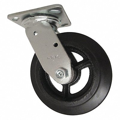 RWM 46RIR0620S Swivel w/6x2 Rubber on Iron Wheel