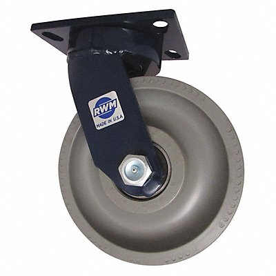 RWM 75GTB0825S Swivel w/8x2-1/2 Solid Elastomer Wheel