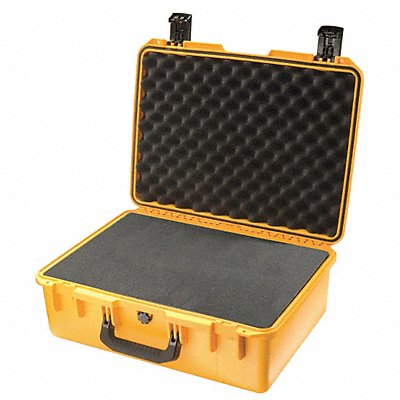 PELICAN IM260020001 G3187 Protective Case 5 45/64 in Padlock Hasp Press Pull Yellow