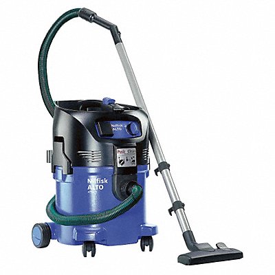 NILFISK 302004230 Shop Vacuum 8 gal Plastic 135 cfm