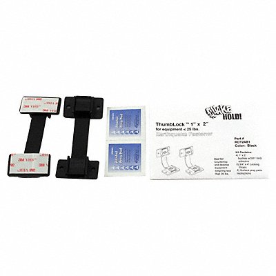 QUAKEHOLD! RDT24B1 Equipment Fastener 25 Lbs Black