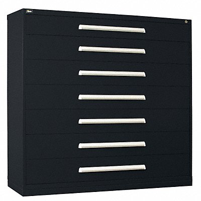 VIDMAR RP3543ALBK Modular Drawer Cabinet 59 x60 x28 Black 7Drwr