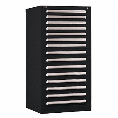 VIDMAR SCU3014ALBK Modular Drawer Cabinet 59 x30 x28 Black 15Drwr