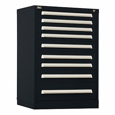 VIDMAR RP2107ALBK Modular Drawer Cabinet 44 x30 x28 Black 9Drwr