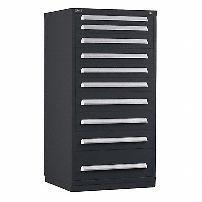 VIDMAR SCU3126ALBK Modular Drawer Cabinet 59 x30 x28 Black 10Drwr