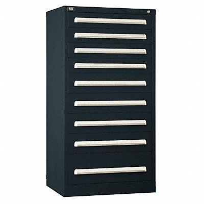 VIDMAR SCU3144ALBK Modular Drawer Cabinet 59 x30 x28 Black 9Drwr