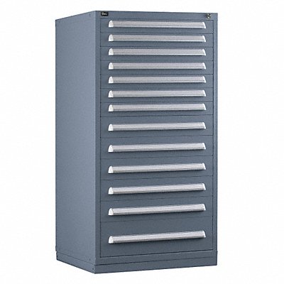 VIDMAR RP3039AFTKAVG Modular Drawer Cabinet 59 x30 x28 LtGry 13Drwr