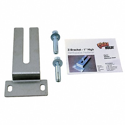QUAKEHOLD! RZ0501 High Z-Bracket 1 In Stainless Steel