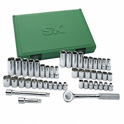 SK PROFESSIONAL TOOLS 94549 Socket Wrench St Chrome 6Pt 1/4 - 7/8 in