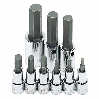 SK PROFESSIONAL TOOLS 19734 SocketBt St Stl StSz 3/8 in DrSz 3/8 in