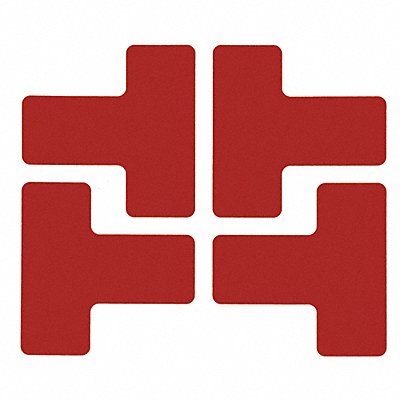 BRADY 104436 Floor Tape Red 2 inx5 in T PK20