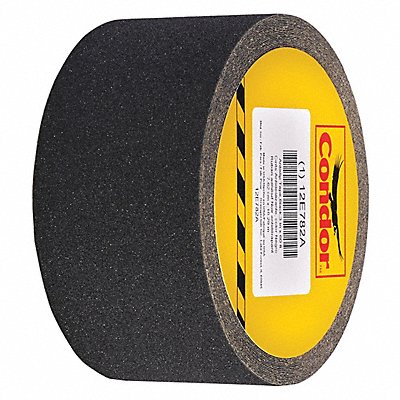 CONDOR GRAN5005 AntiSlip Tape 60 ftLx3 inW BLK 80 Grit