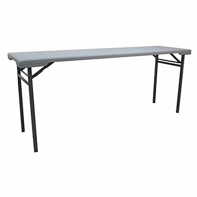 GRAINGER 12F615 Fldg Tbl Rectgl Plythlyn 71 L 20 W
