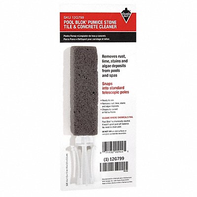 TOUGH GUY 12G799 Pool Concrete/Tile Cleaner 6 in L Grey