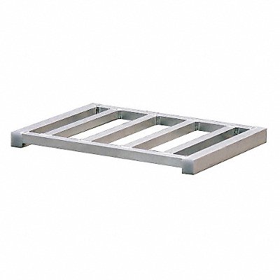GRAINGER 12G966 Pallet 2Way 750lb 15-1/2 Lx21 W Aluminum