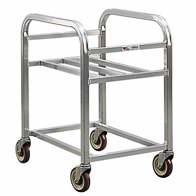 GRAINGER 99274 Bin Cart 26 1/2 in W 25 in H Silver
