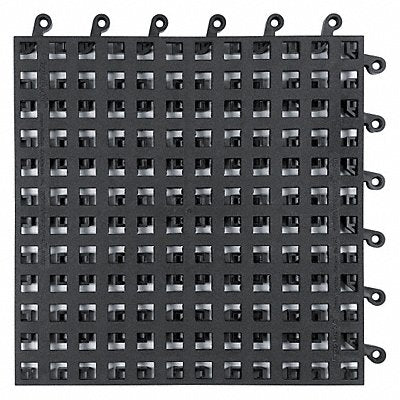 WEARWELL 560 Interlock Drainage Mat Blck 18 x18 PK10