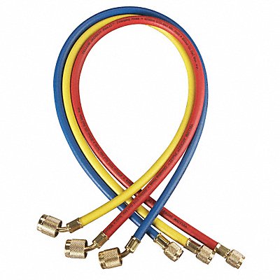 YELLOW JACKET 22985 Manifold Hose Set Low Loss 60 In