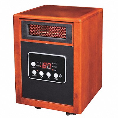GRAINGER 12H976 Prtbl Elct Heatr Brwn 15-7/16 H