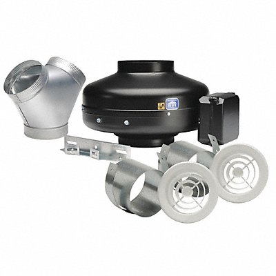 SOLER PALAU KITPV200XDV Steel 9 D 8.5 H 13.1 W Inline Duct Fan